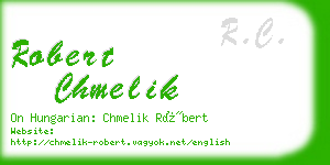 robert chmelik business card